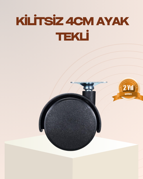Mobilya İçin Kilitli 6 cm Ayak Tekli Satış