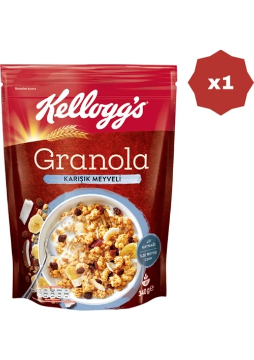 Granola Meyveli Tahıl Gevreği 340 Gr - (1 ADET)