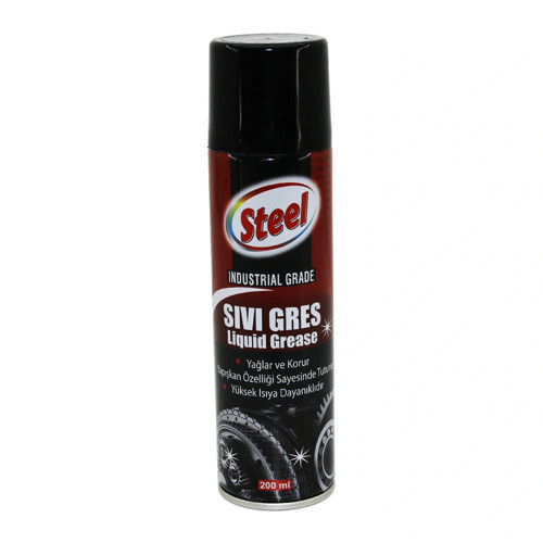 STEEL ST-1304 SIVI GRES SPREY 200ML YAĞLAR - KORUR - ISIYA DAYANIKLI (5047)