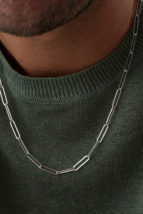 925 Ayar Gümüş İtalyan Lazer Ataç Zincir