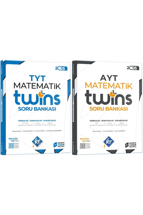 TYT - AYT Twins Matematik Soru Bankası Seti KR Akademi Yayınları