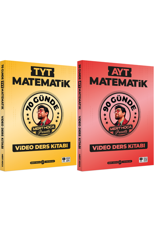 2026 70 Günde TYT Matematik & 90 Günde AYT Matematik Video Ders Kitabı Seti Mert Hoca
