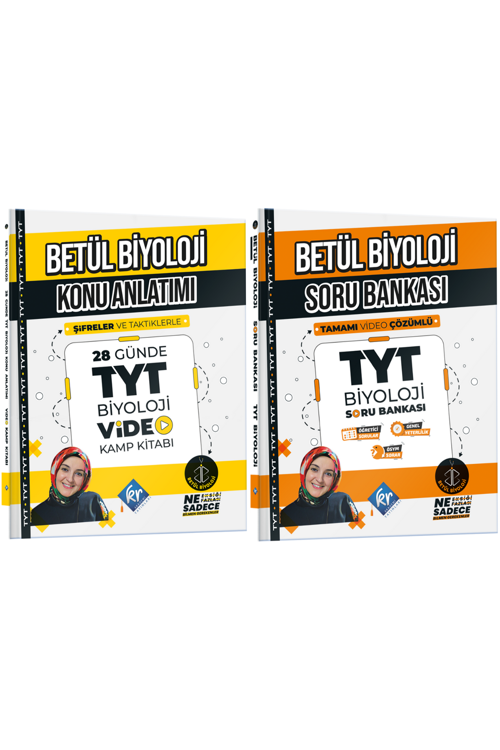 Betül Biyoloji 28 Günde TYT Biyoloji Kamp Kitabı & Soru Bankası Seti