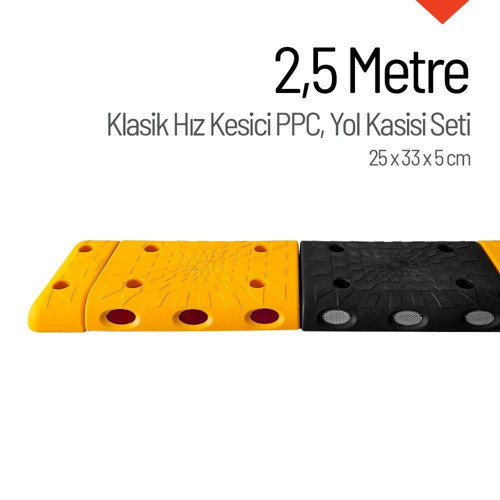 2,5 Metre Hız Kesici Set | Kapaklı Yol Kasisi Uygulaması