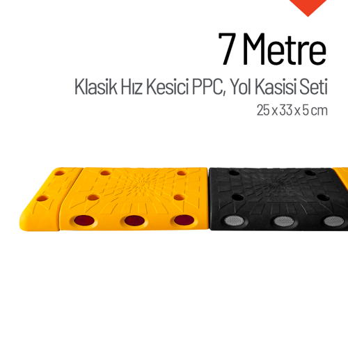 7 Metre Hız Kesici Set | Kapaklı Yol Kasisi Uygulaması