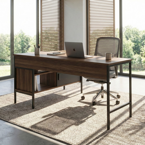 Modulago Ofis Masa Takımı Antrasit Ceviz