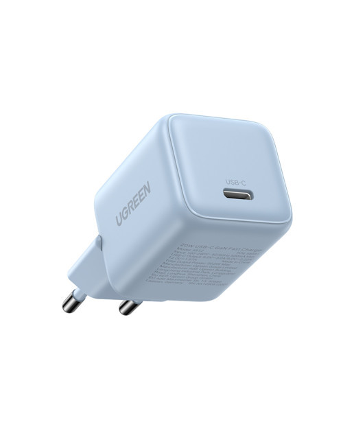 UGREEN 20W GaN Hızlı Şarj Cihazı Type-C QC PD 1xUSB-C, Mavi, 55555 3