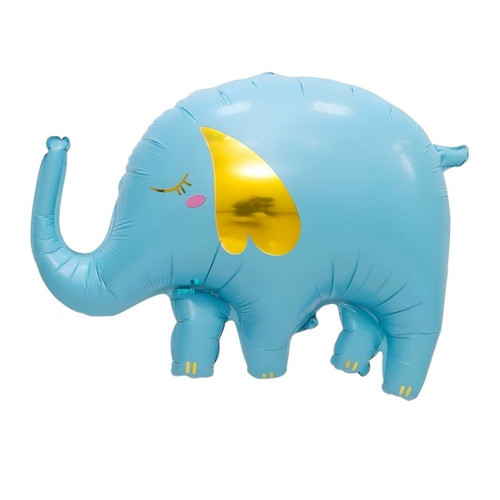 Sevimli Mavi Fil Şekilli Folyo Balon 1 Adet