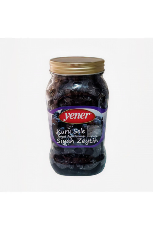 Siyah Kuru Sele (Kıvırcık) Zeytin 900 Gr Doğal Fermante