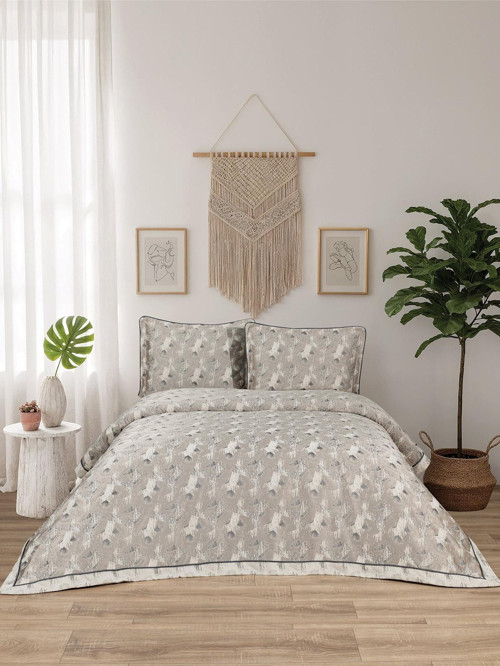 Calantha Lotus 3 Parça Krem Pike Takımı 240 X 260 cm