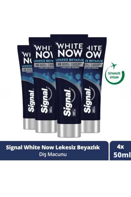 White Now Leke Karşıtı Kahve Ve Sigara Içenler Için Beyazlatıcı Diş Macunu 50Ml X 4