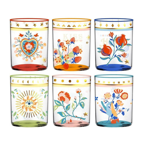 Mamma Mia 6'lı Bardak Seti Cam 370 ML