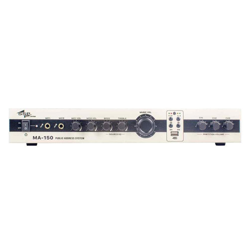 Audio MA150 150W 100V Anons Mikser Amplifikatörü
