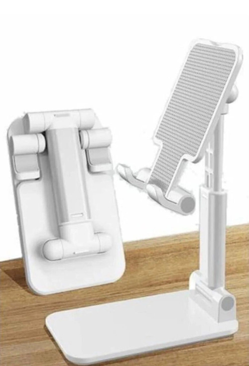 Masaüstü Telefon Standı Folding Desktop Phone Stand Beyaz