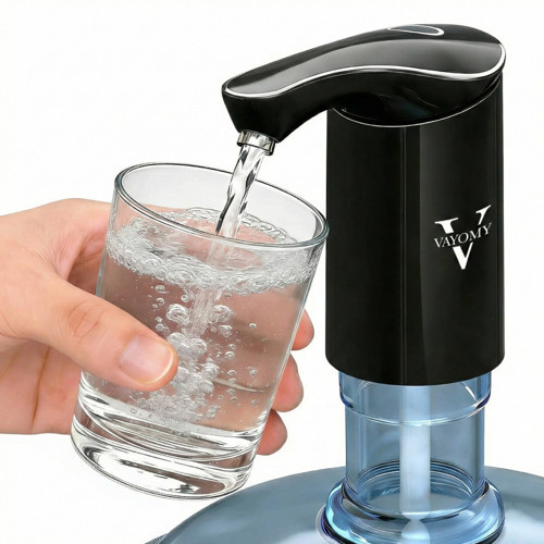 SilentPro Sessiz Şarjlı Otomatik Damacana Su Pompası Dalgıç Motor Yüksek Hızlı Dolum Çocuk Kilidi (Bpa Free)