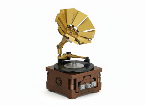 Ctoy Mini Blocks Vintage Serisi Gramofon Lego Seti 187 Parça