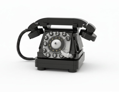 Ctoy Mini Blocks Vintage Serisi Çevirmeli Telefon Lego Seti 240 Parça