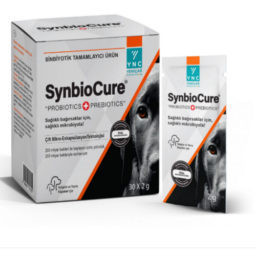 YNC Synbiocure Canine 30x2gr | Köpek İçin Sinbiyotik (Probiyotik + Prebiyotik) Sindirim ve Bağışıklık Desteği