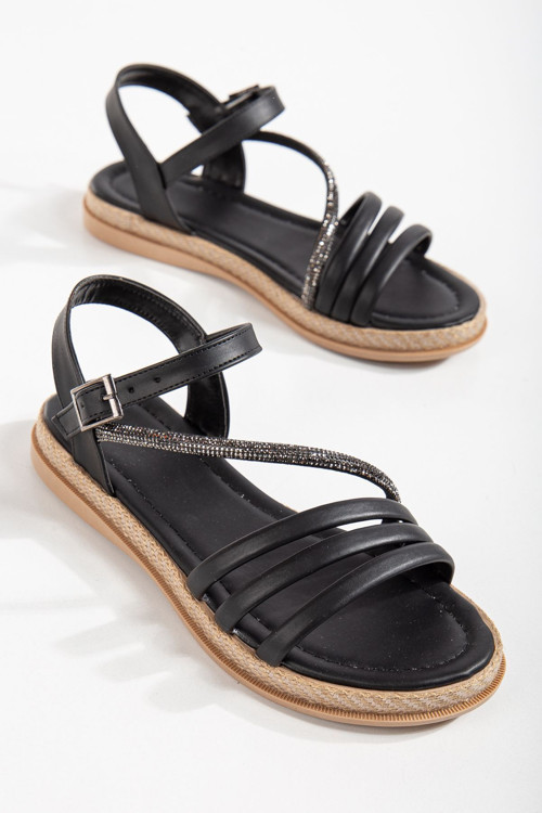 Kadın Taşlı Gunluk Sandalet