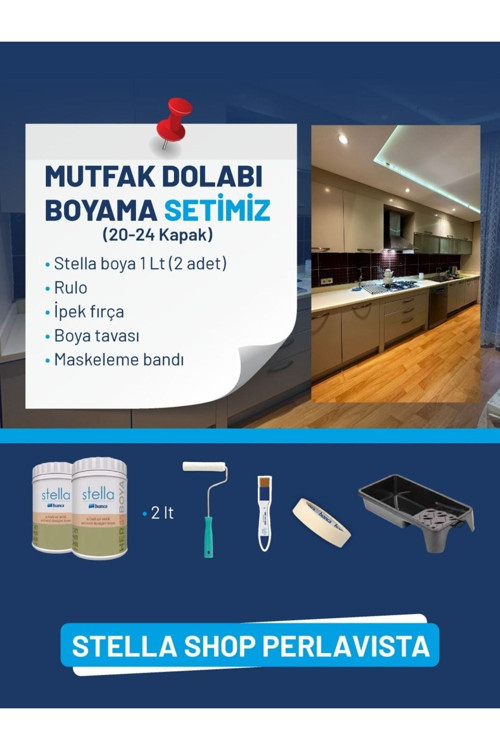 Stella Mutfak Dolabı Boyama Seti (20-24 Kapak)