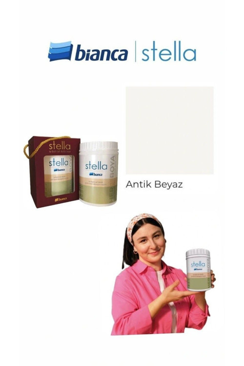 Stella Saf Akrilik Boya Antik Beyaz