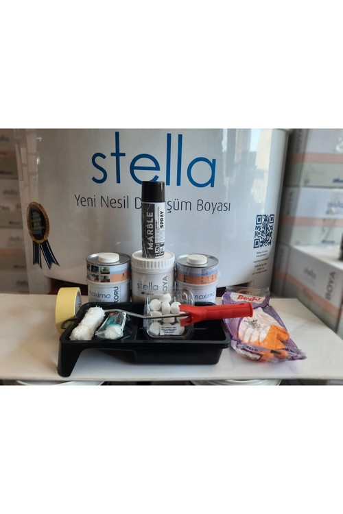 Stella Boya Set ( 10-12 Metrekare Boyama Seti ) Beyaz