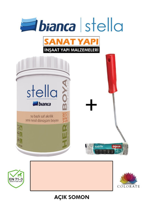 Su Bazlı Akrilik (Boya+ Dekor Kadife Rulo) 1LİTRE
