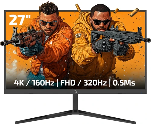 Rapid Dual 27″ 0.5ms 4K 160Hz - FHD 320Hz Fast IPS RGB Pivot Speaker Gaming Monitör (Sıfır Ölü Piksel Garantil