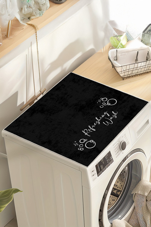 Çamaşır Makinesi Örtüsü Yıkanabilir Kaymaz Tabanlı Koruyucu Mat Refreshing