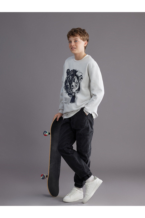 Loose Fit Erkek Çocuk Jean Pantolon