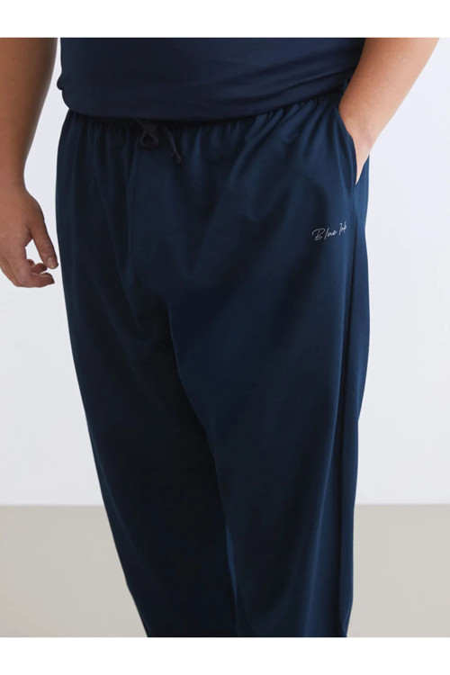 Büyük Beden Standart Kalıp Baskılı Erkek Pijama Alt