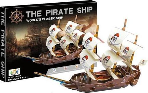 3D Korsan Gemisi 3D Puzzle The Pirate Ship - 76 Parça