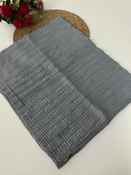 Müslin Şal Açık Gri LBM0221