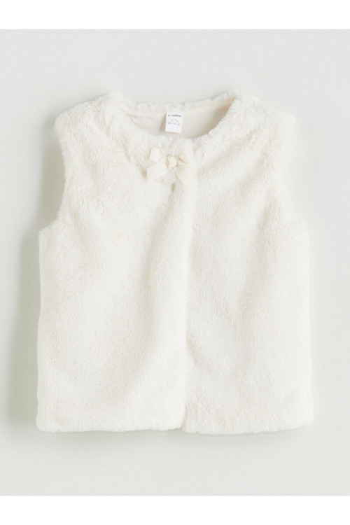 Özmarka Yeni Sezon Bisiklet Yaka Suni Kürklü Kız Çocuk Yelek