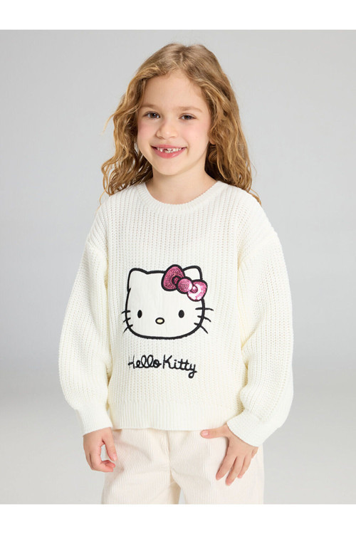Özmarka Yeni Sezon Hello Kitty Baskılı Kız Çocuk Kazak