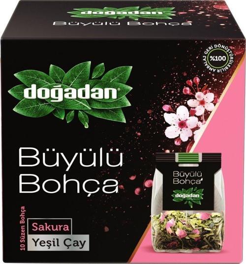 Büyülü Bohça Sakura Yeşil Çay 10'Lu 12 G