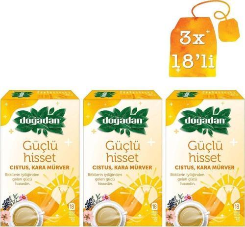 Güçlü Hisset Citrus & Kara Mürver Bardak Poşet Çay 18'Li X 3 Adet