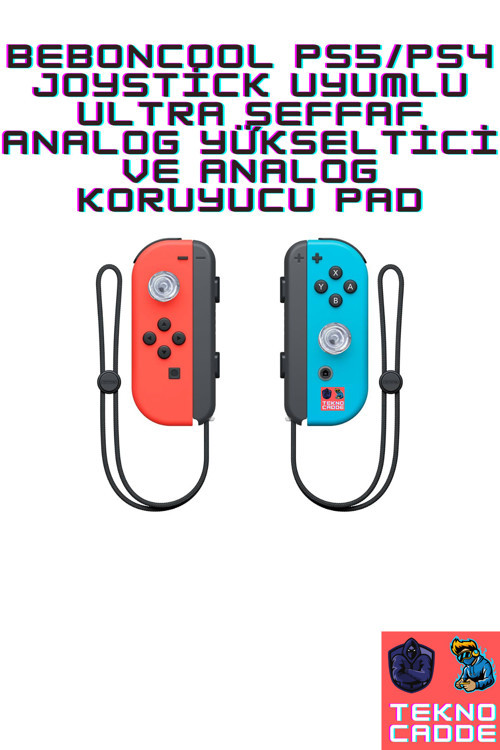 Switch/Switch Lite/Switch OLED JoyCon Uyumlu ŞEFFAF Analog Yükseltici-Analog Koruyucu Silikon PAD