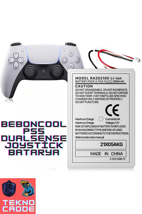 Ps5 Dualsense 28000mah Lityum Iyon Joystick Batarya Pil Ve Type-c Şarj Kablosu