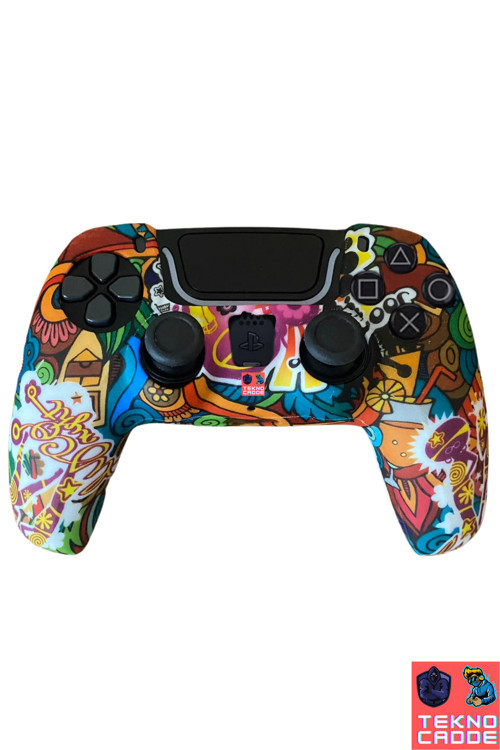 Playstation 5 Dualsense Uyumlu Desenli Joystick Koruyucu Kılıf