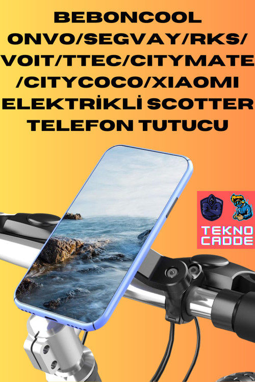 ONVO/CityCoco/Segway/RKS/Xiaomi/Citymate Uyumlu Scotter Telefon Tutucu Uyumlu
