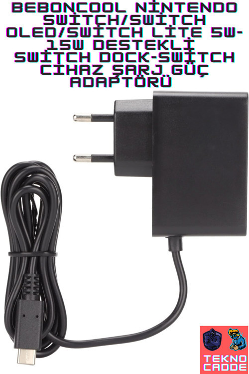Nintendo Switch/Switch Lite/Switch OLED/PRO Controller Uyumlu Şarj Cihazı TV Güç Adaptörü