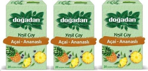 Yeşil Çay Açai Ananaslı 20’Li Bardak Poşet X3