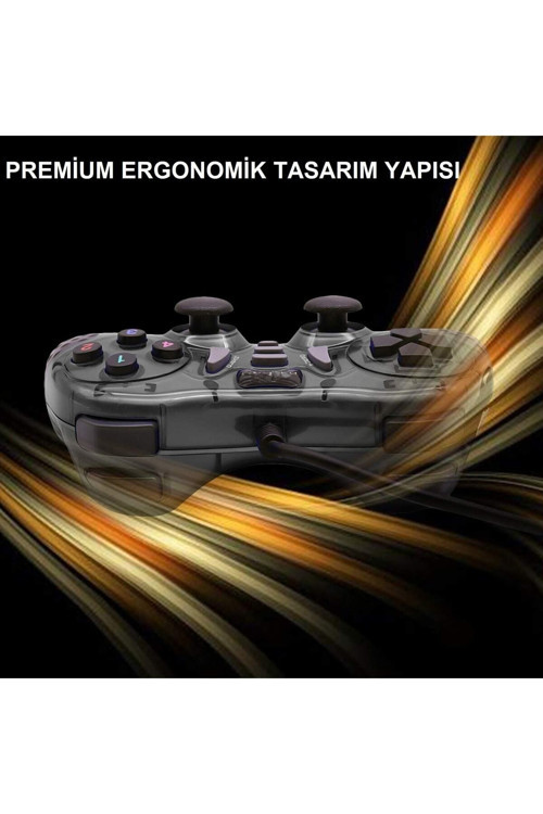 Pc Uyumlu Usb Dual Shock Titreşimli Joystick Oyun Kolu Gamepad