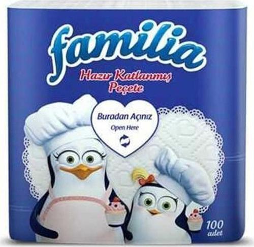 1/8 Hazır Katlanmış Peçete 100`Lü 24 Paket