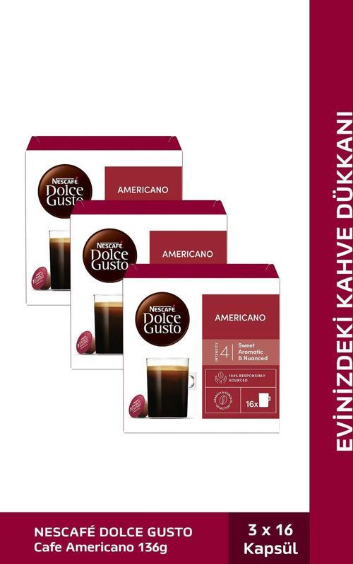 Dolce Gusto Coffee Americano 16 Kapsül X 3 Adet