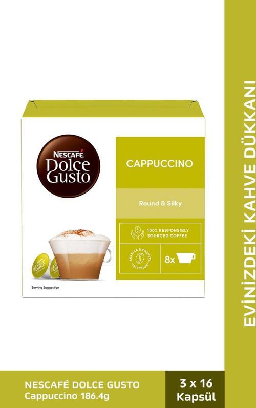 Dolce Gusto Coffee Cappuccino 16 Kapsül X 3 Adet