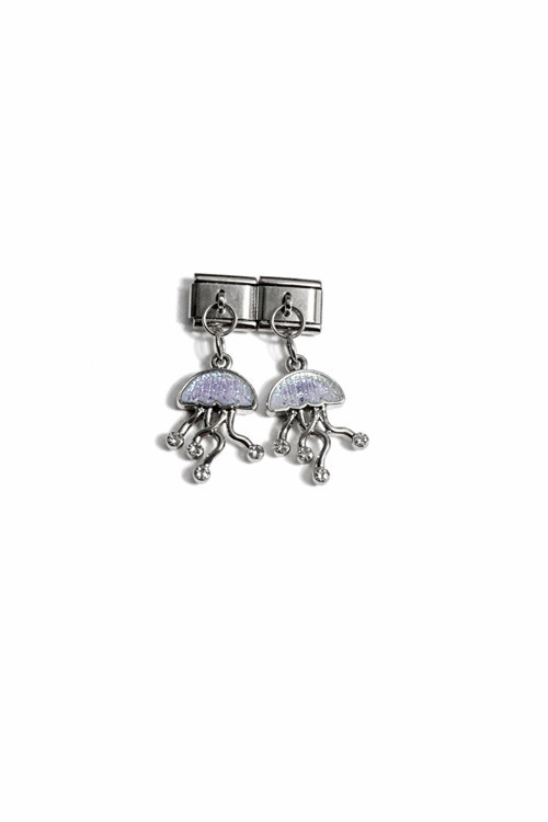 Denizanası Figürlü İtalyan Charm – Çelik Bileklik Uyumlu Sallantılı Charm