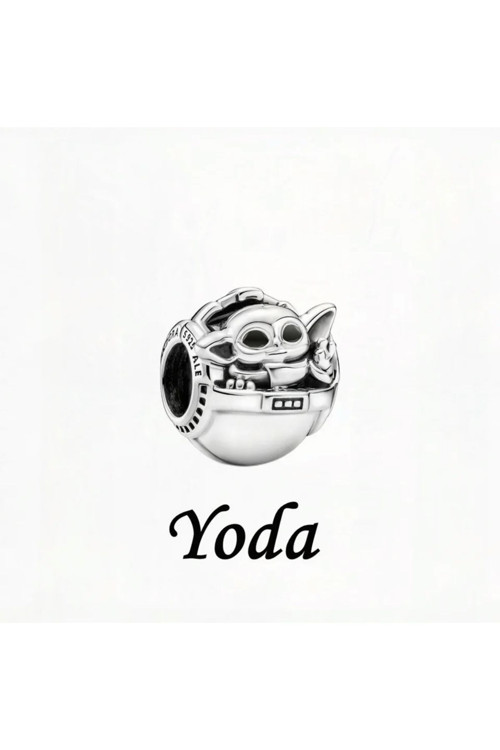 Starwars Usta Yoda Charm 925 Ayar Gümüş