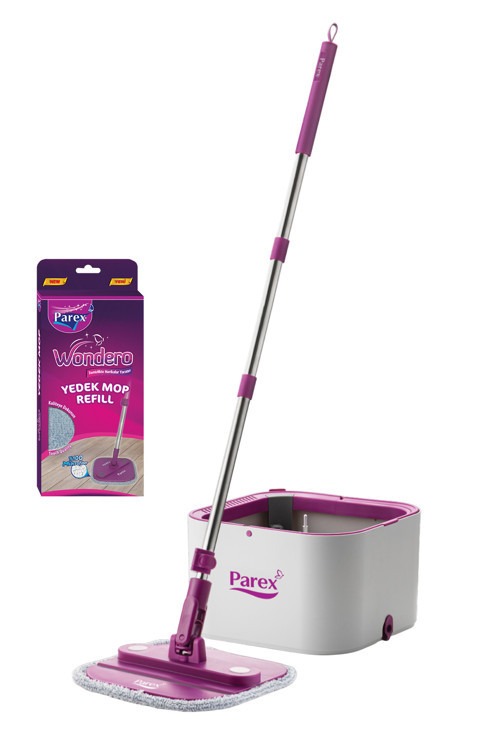 Yeni Wondero Otomatik Temizlik Seti 1 Adet Yedek Mop Hediyeli